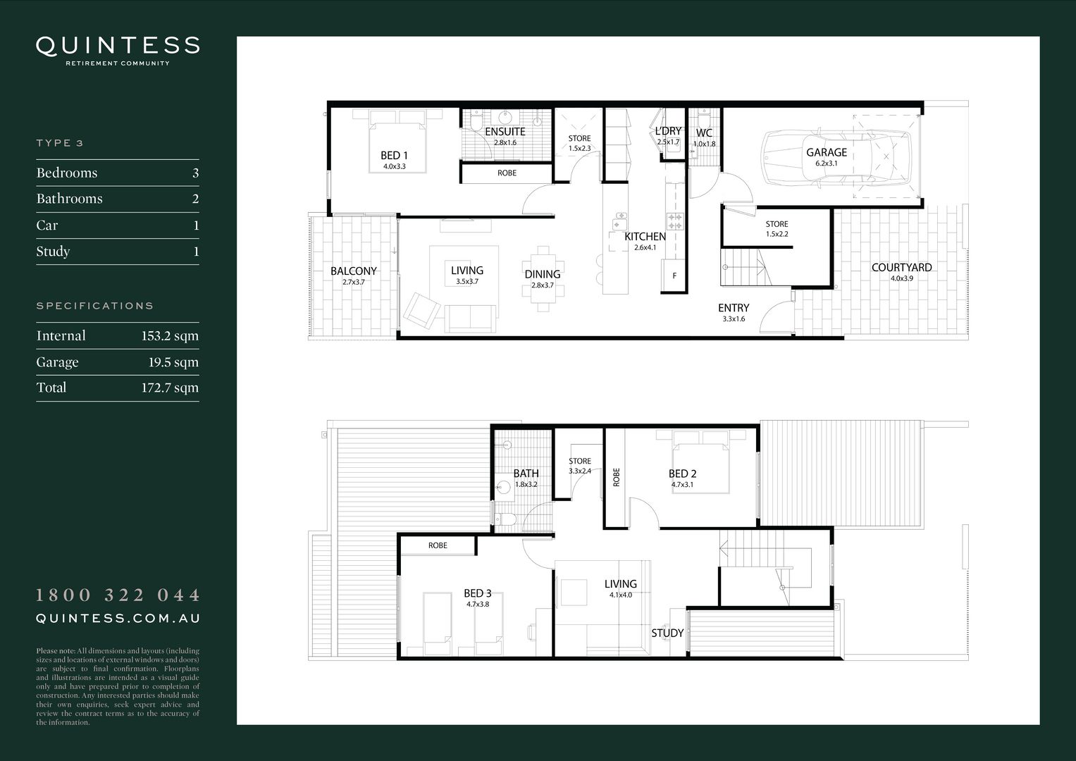 Large 3 bedroom - Villa 155 