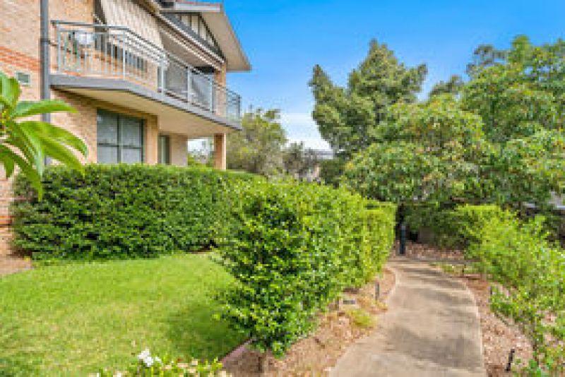 North-facing ground level unit set in enviable park-like surrounds