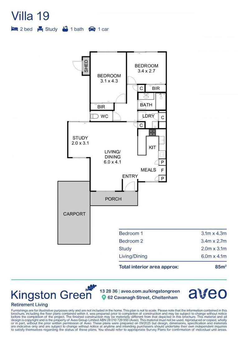Lovely 2-bedroom villa with alfresco area and landscaped gardens