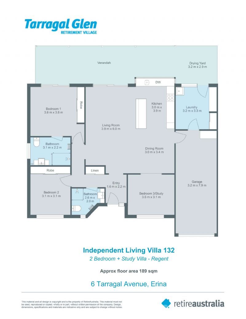 Set in a private enclave of Tarragal Glen Retirement Village