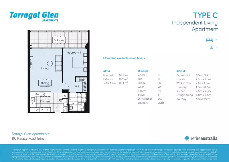Premium independent apartment living