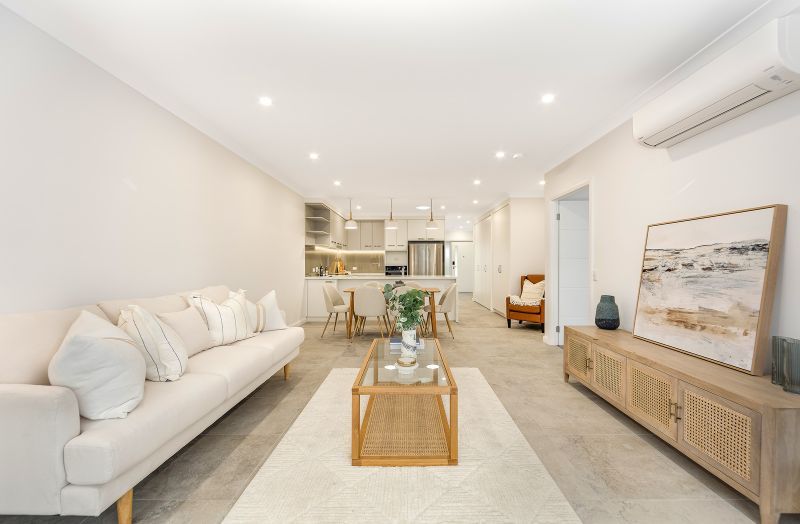 Fresh, modern two-bedroom villa with seamless indoor-outdoor alfresco area