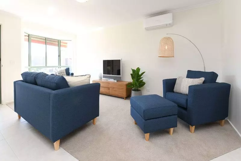 Stunning modern interior renovations in this spacious contemporary unit