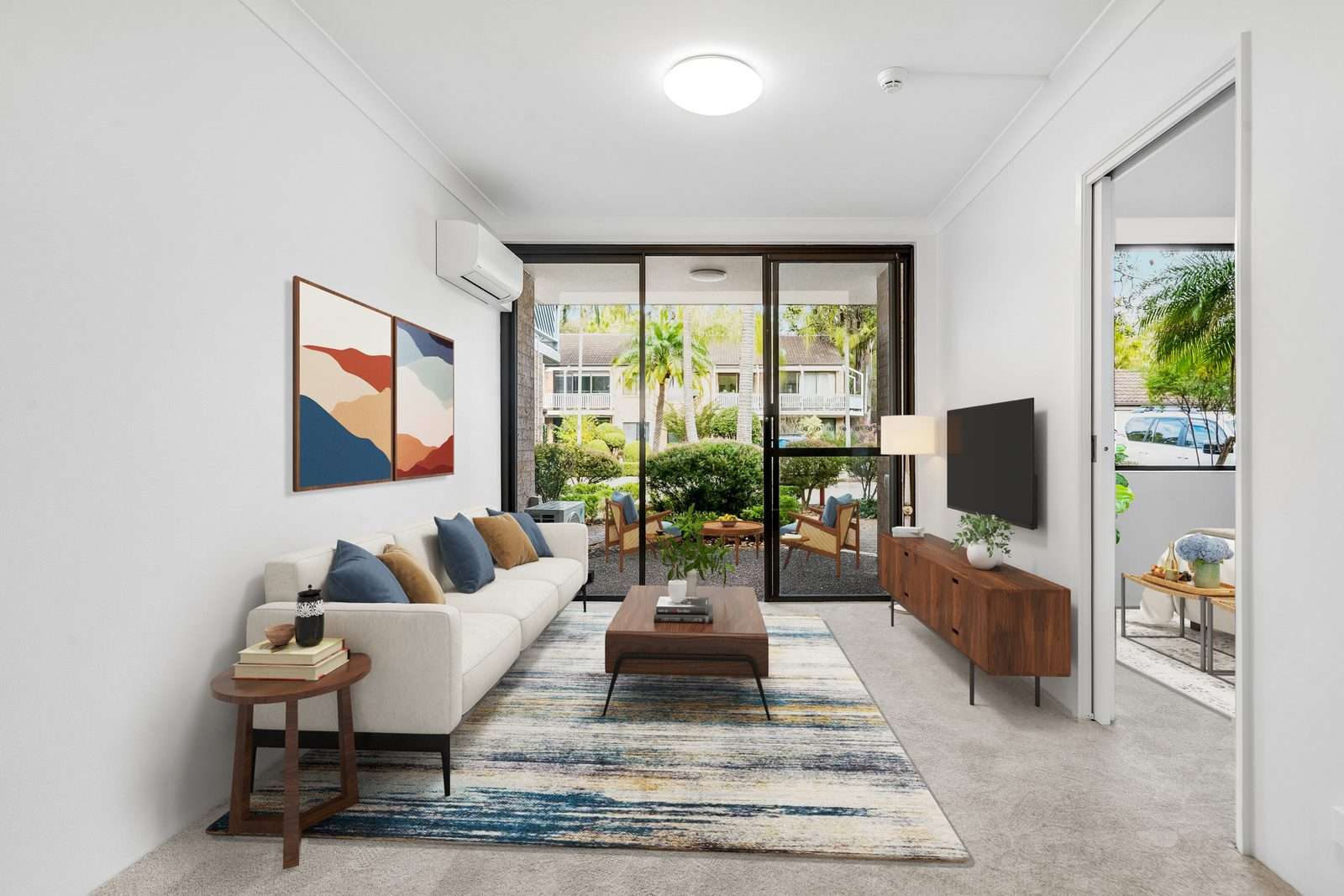Bright and spacious one-bedroom apartment