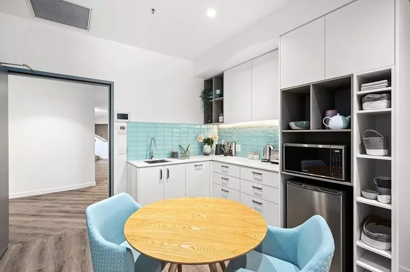 A ground-floor apartment featuring large terrace for easy access for visitors and parking.