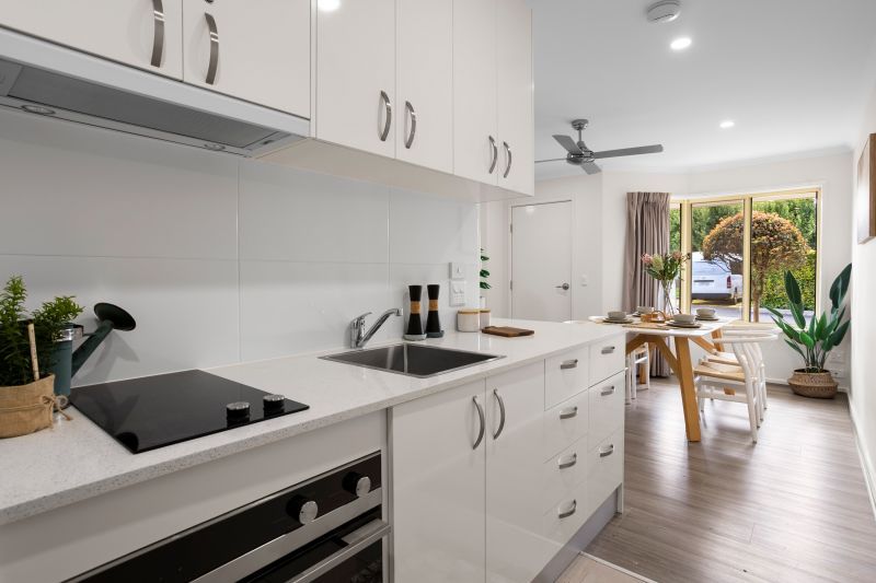 Newly renovated unit with open-plan living space