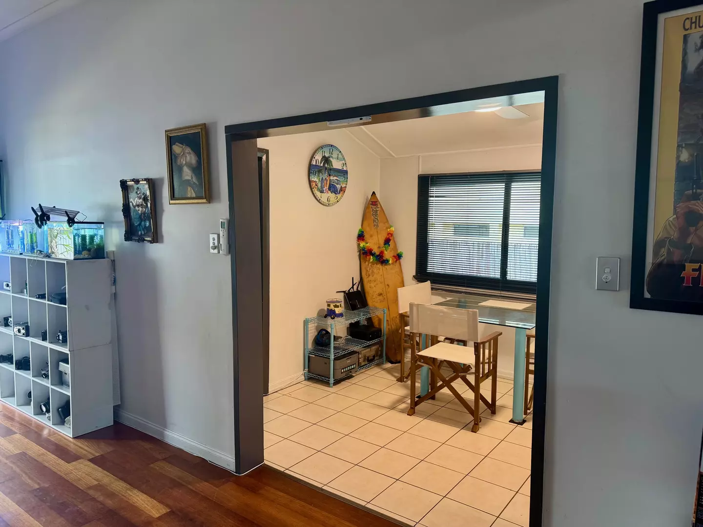 Low-set Queenslander, very airy, breezy, and cool.