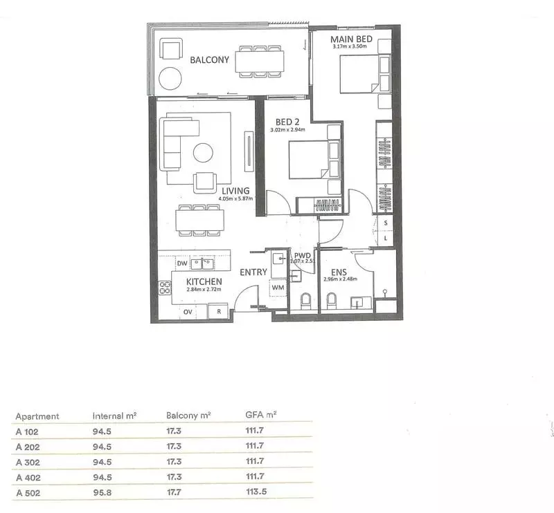East-Facing Apartment with Patio Living
