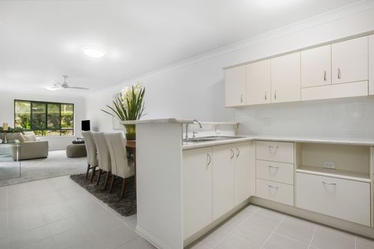 One-bedroom apartment with private patio and open-plan living