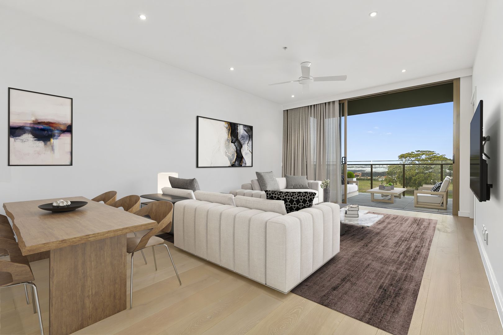 Stunning new apartment with sun-lit interiors and a premium easy-care layout