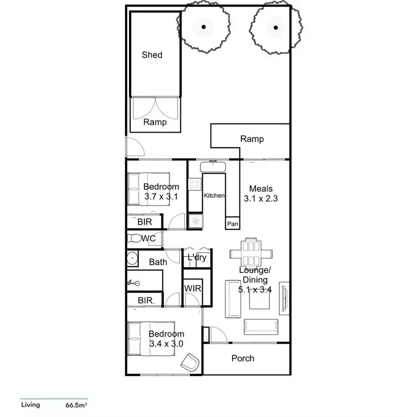 Stylish, Low-Maintenance Living with Private Courtyard