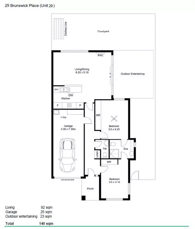 Corner Position with Space to Enjoy Indoors and Out