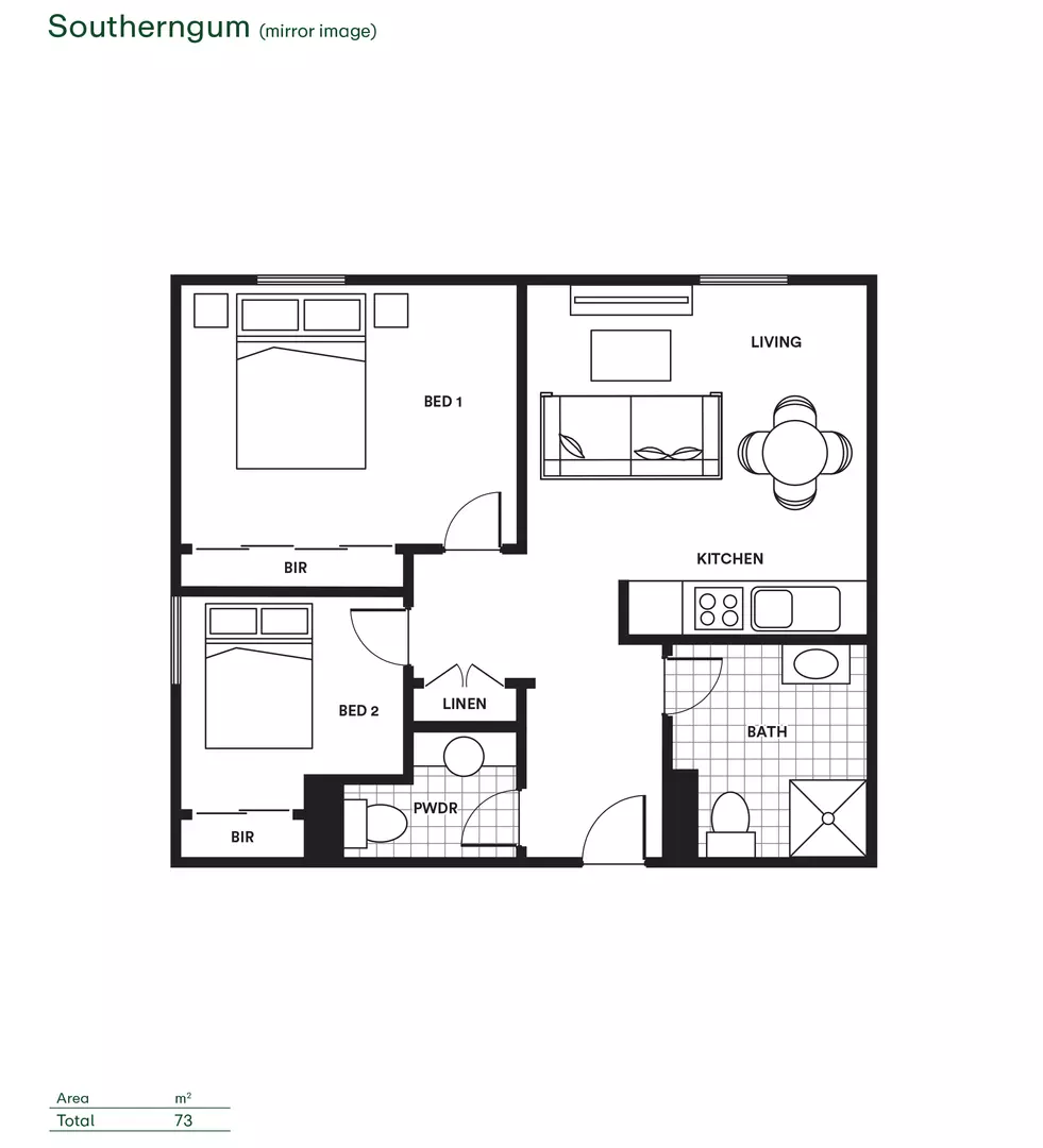 Light-Filled Serviced Apartment with Leafy Views