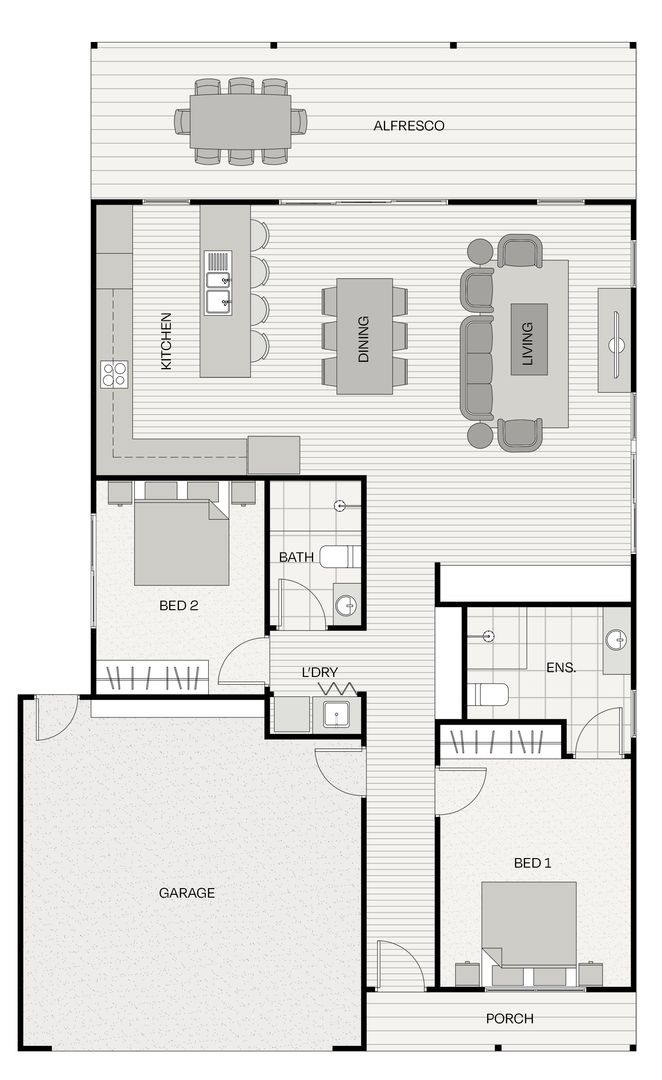 The Wilson optimises living space for a comfortable and functional lifestyle.