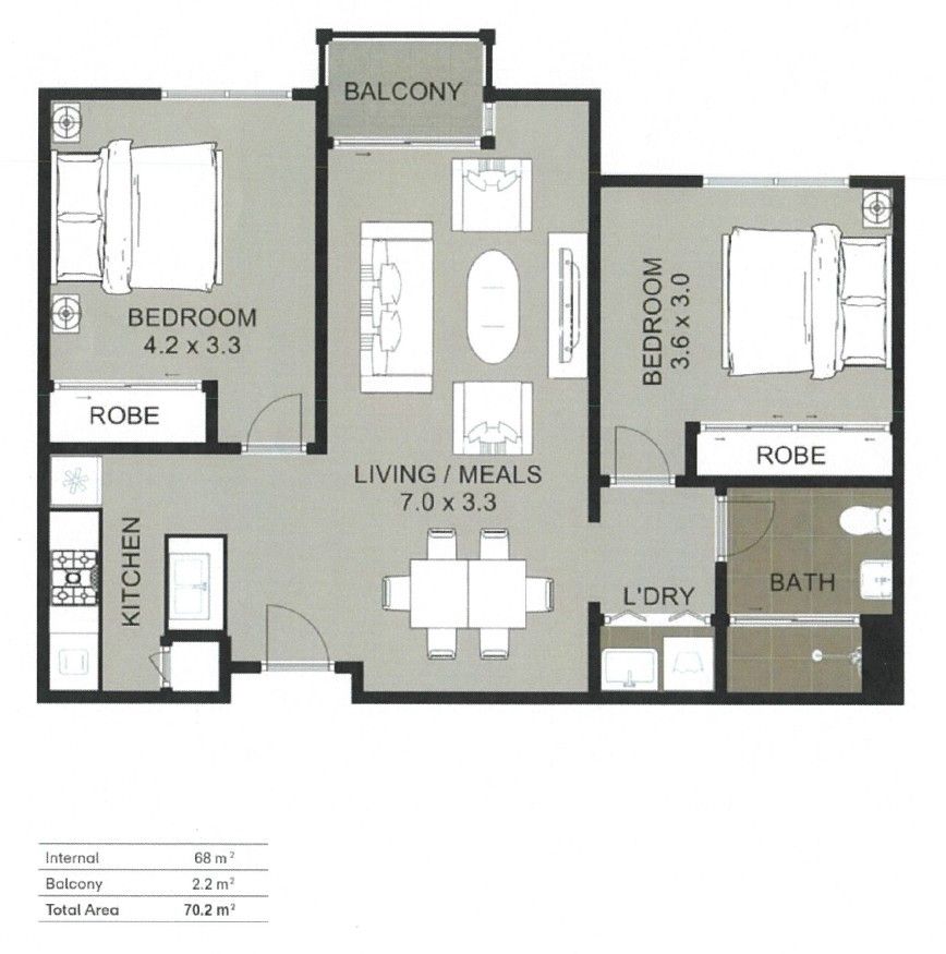 Bright, Spacious Apartment with Private Balcony in Prime Location