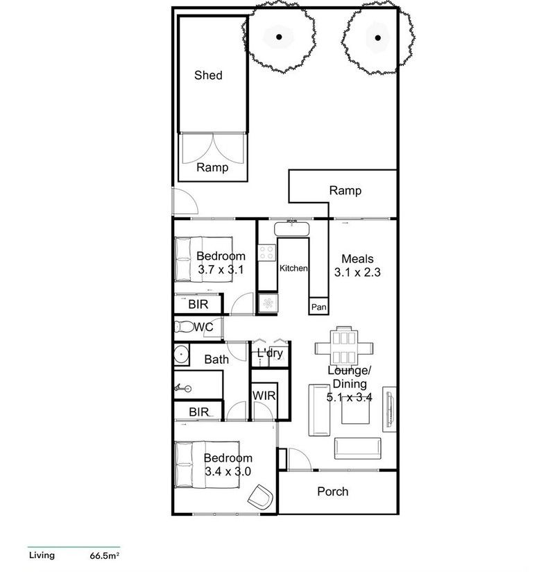 Stylish, Low-Maintenance Living with Private Courtyard