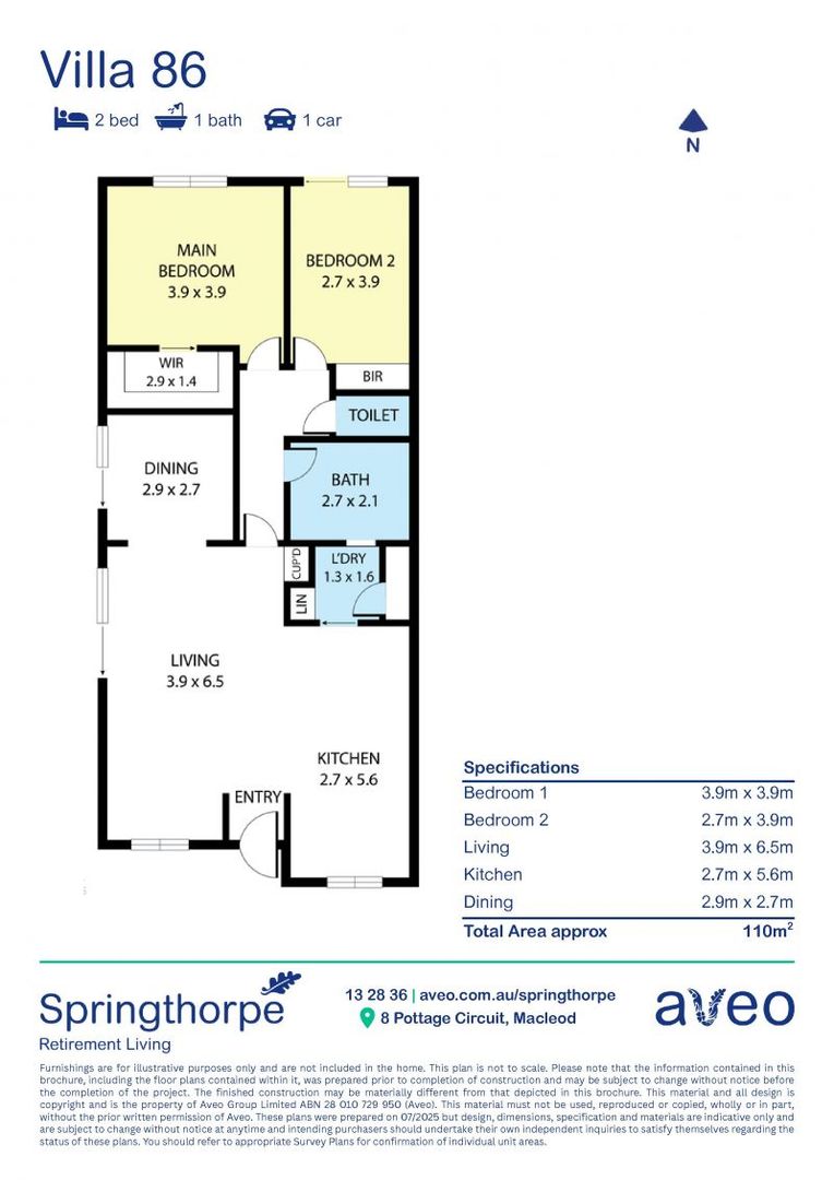 Spacious fully renovated 2 bedroom villa - adjacent to amenities