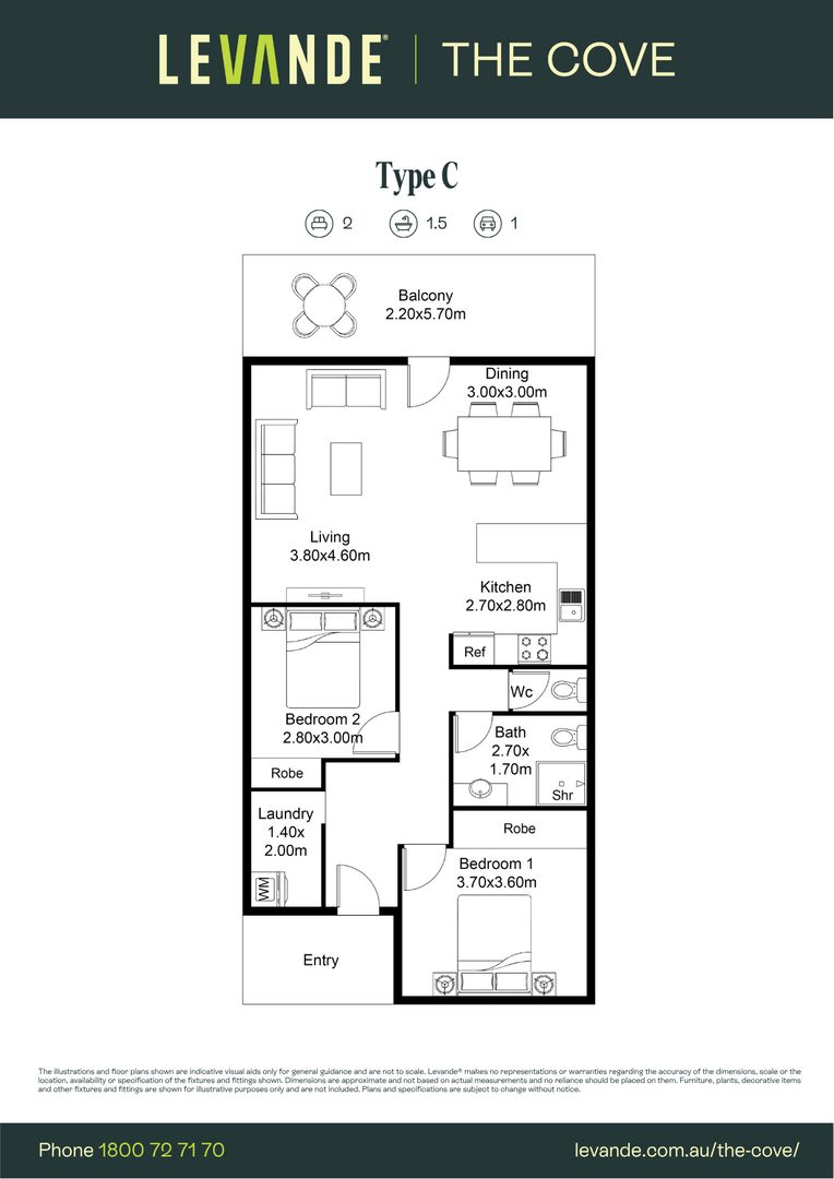 Two Bedroom | Unit 2A