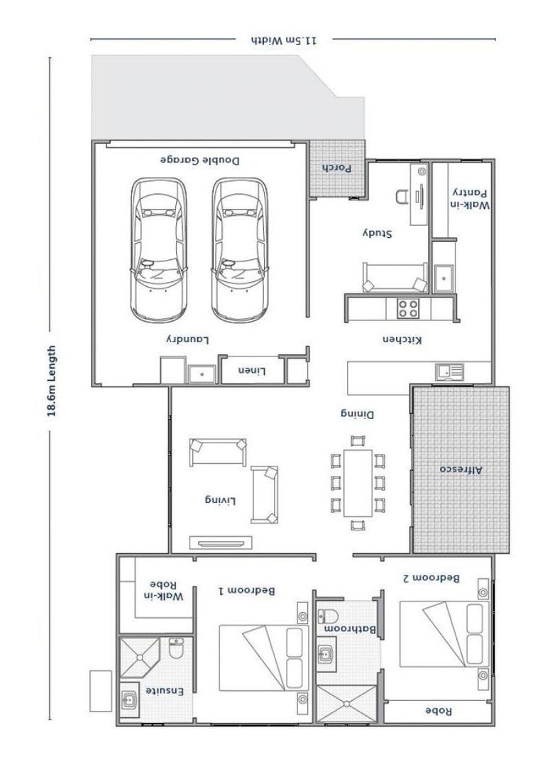 Butlers Pantry, 2 external living areas