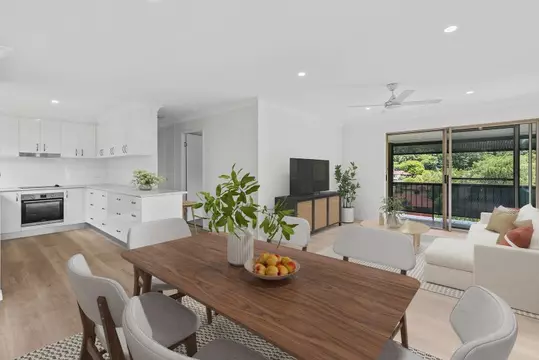 Elevated 2-bedroom villa surrounded by trees