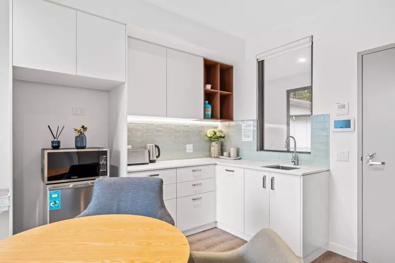 North facing apartment overlooking the bowling green