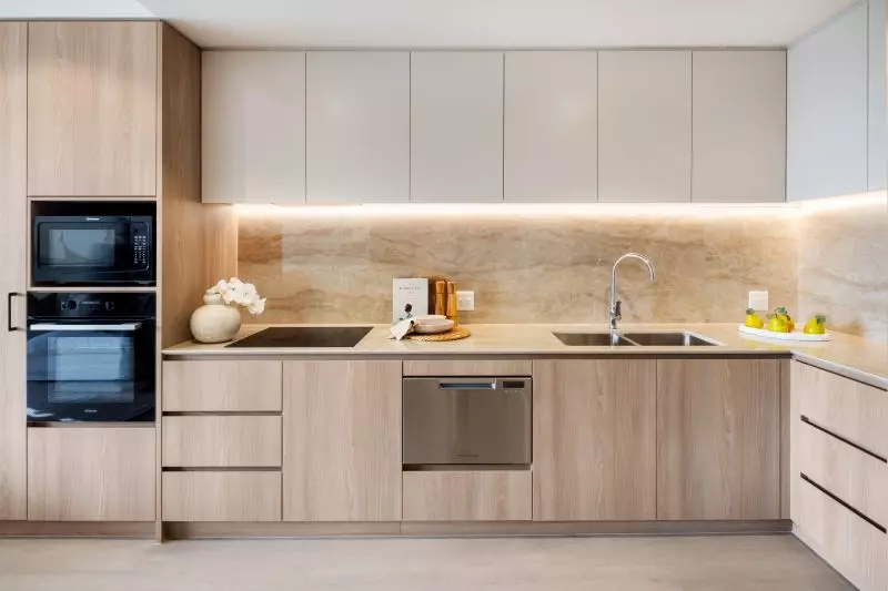 Luxe open-plan 1-bedroom apartment