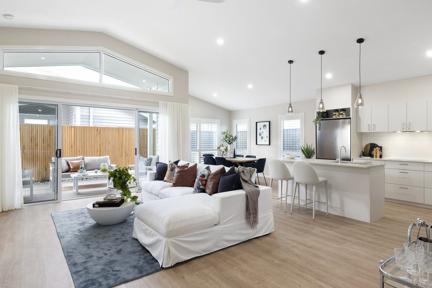 Elegant open plan living to relax and enjoy