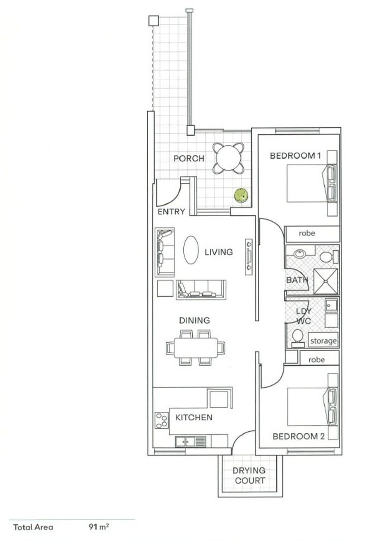 Stylish Upper Villa with Fresh Interiors and Covered Patio