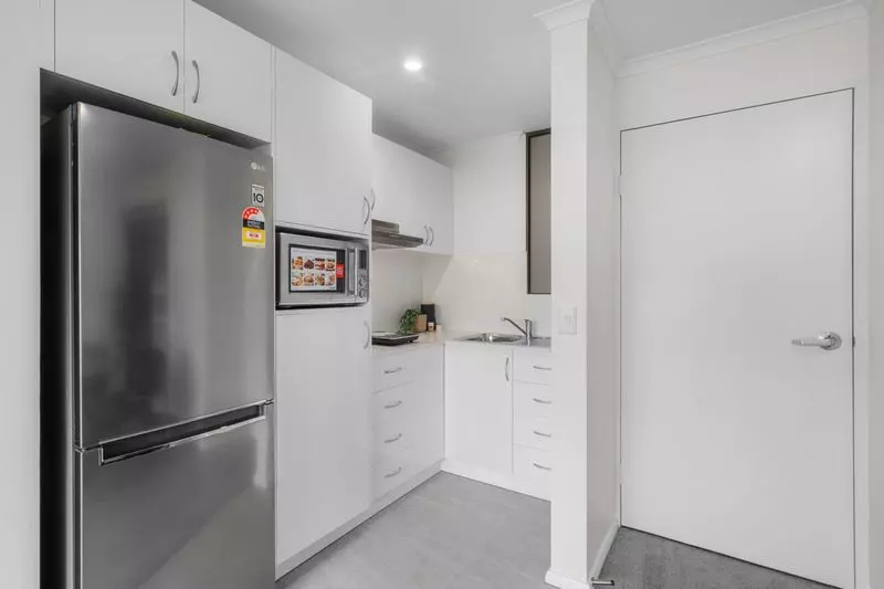 Apartment with views over community gardens