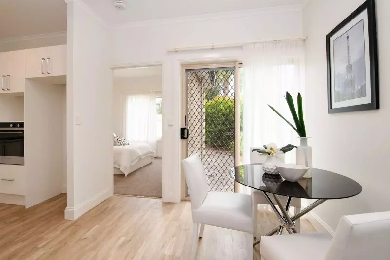 Spacious unit opening onto lovely communal courtyard