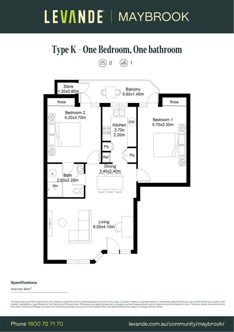 Two Bedroom| Unit 204