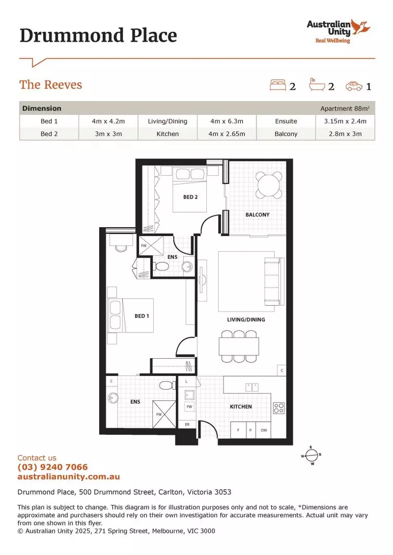 'UNDER OFFER' - Secure, Stylish Two-Bedroom Retirement Living - Carlton