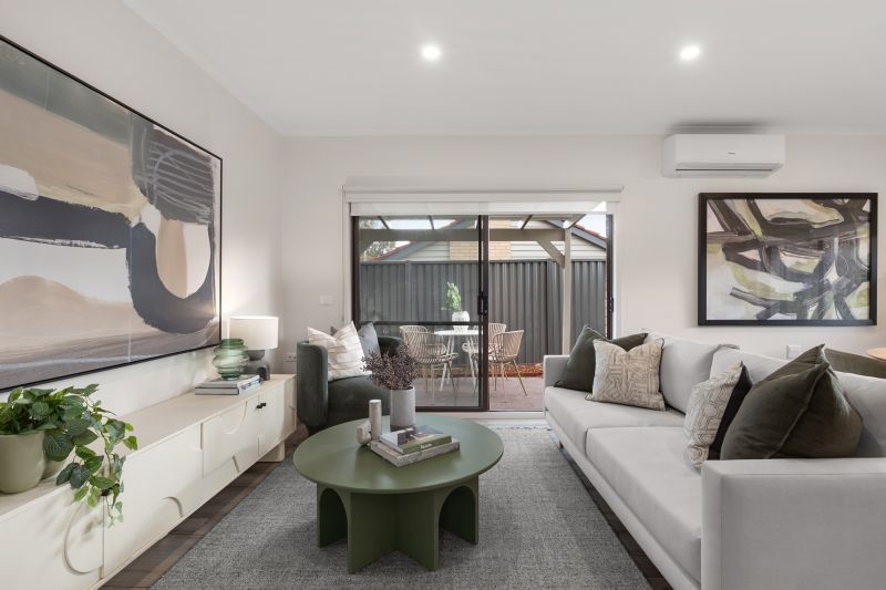 North-facing two-bedroom villa with private backyard