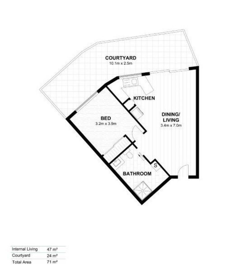 Spacious, Modern Apartment with Private Courtyard and Support Services