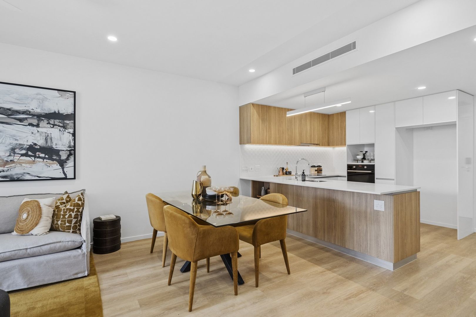 Open-plan two-bedroom apartment