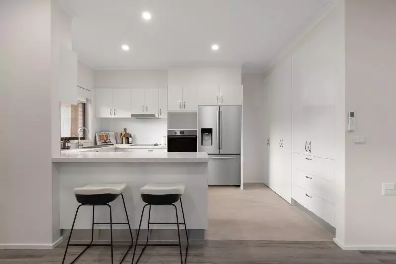 North-facing two-bedroom villa with private backyard