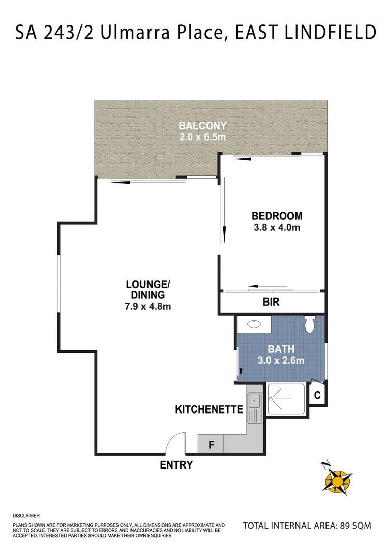 Big and beautiful one bedroom apartment