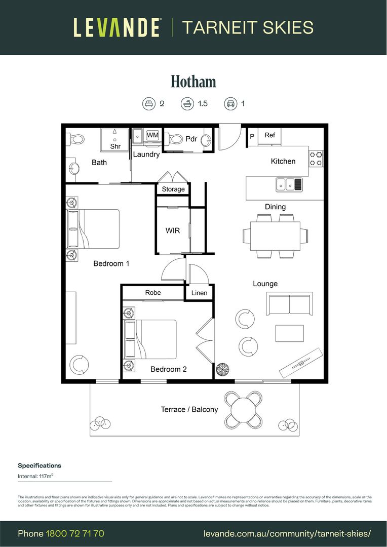 Two Bedroom | Apartment 708