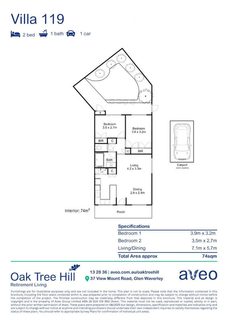 Beautiful two-bed villa in a great location