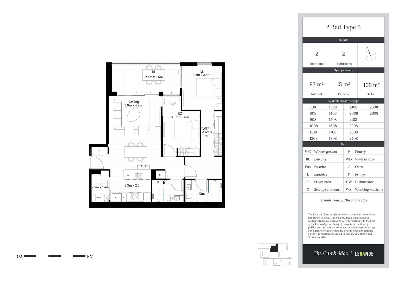 Modern Two Bedroom Apartment 07.08 in Epping