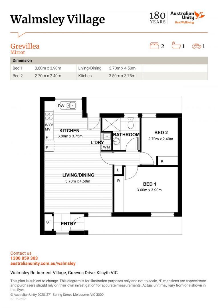 'UNDER OFFER' - A tranquil environment to enjoy a relaxed and comfortable retirement.