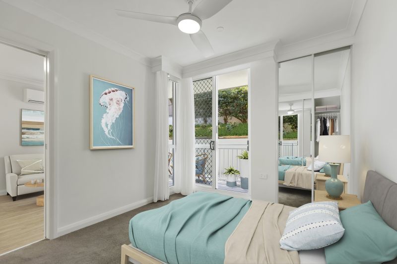 Beautifully renovated one bedroom serviced apartment with sunny, private courtyard.