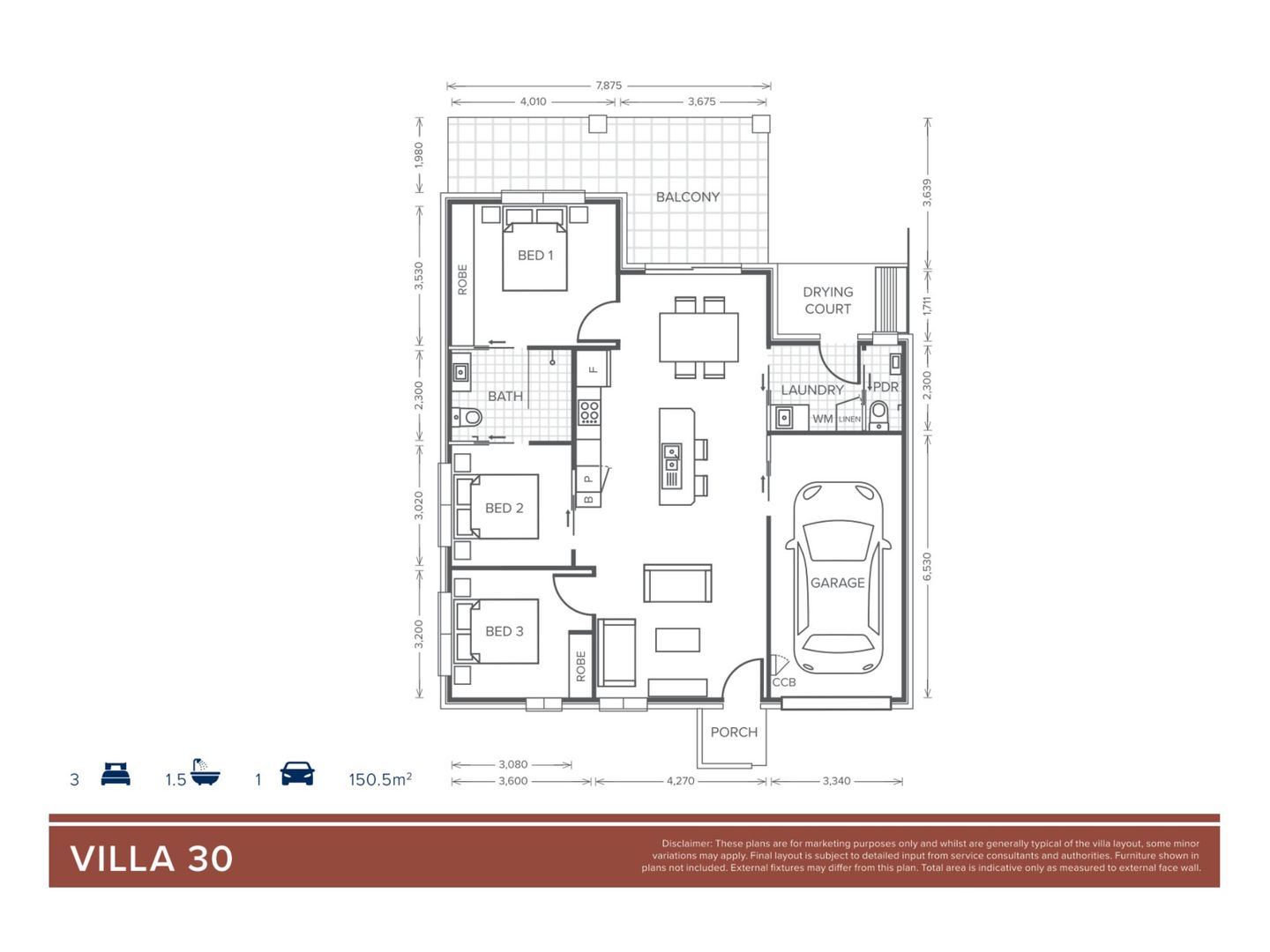 Villas 30  | 2 bed + study - Oak Tree Retirement Village Coffs Harbour