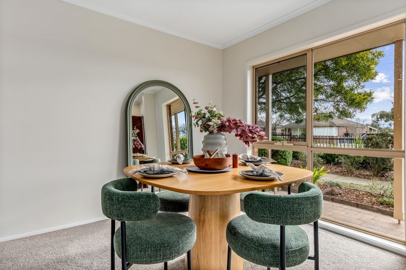 Rare north-facing corner home with garden views