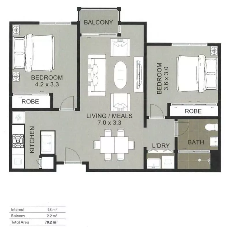 Bright, Spacious Apartment with Private Balcony in Prime Location