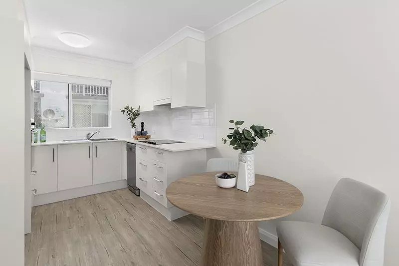 Stunning 1 bedroom unit with large open plan living/kitchen area.