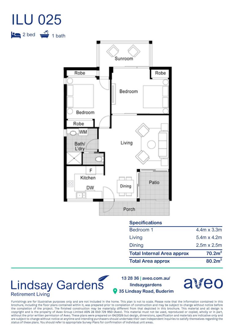 2-bedroom villa - a sanctuary beneath the trees