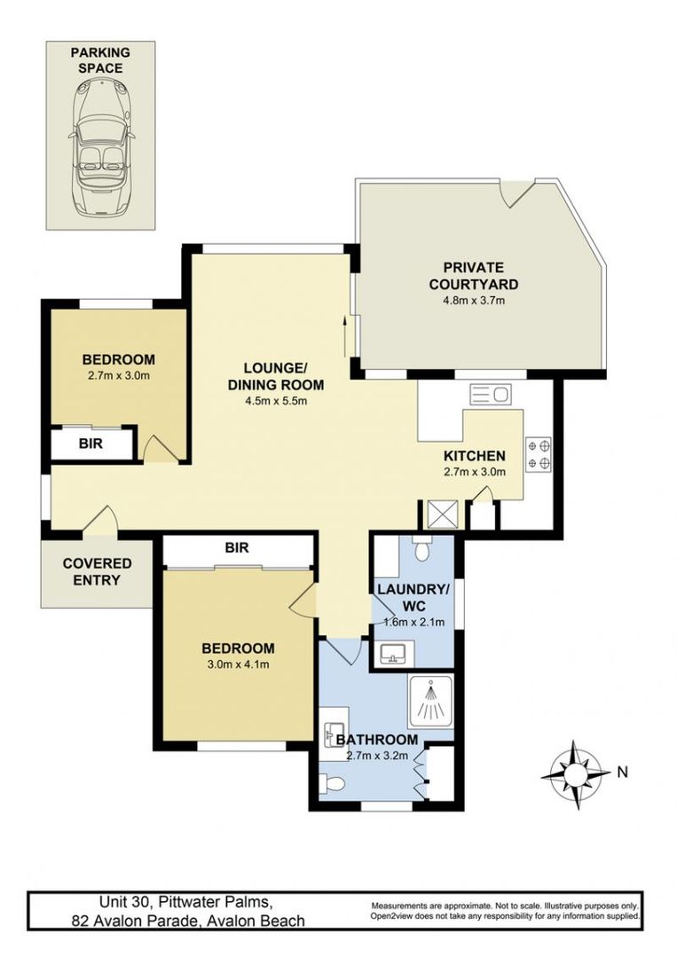 Private two-bedroom villa