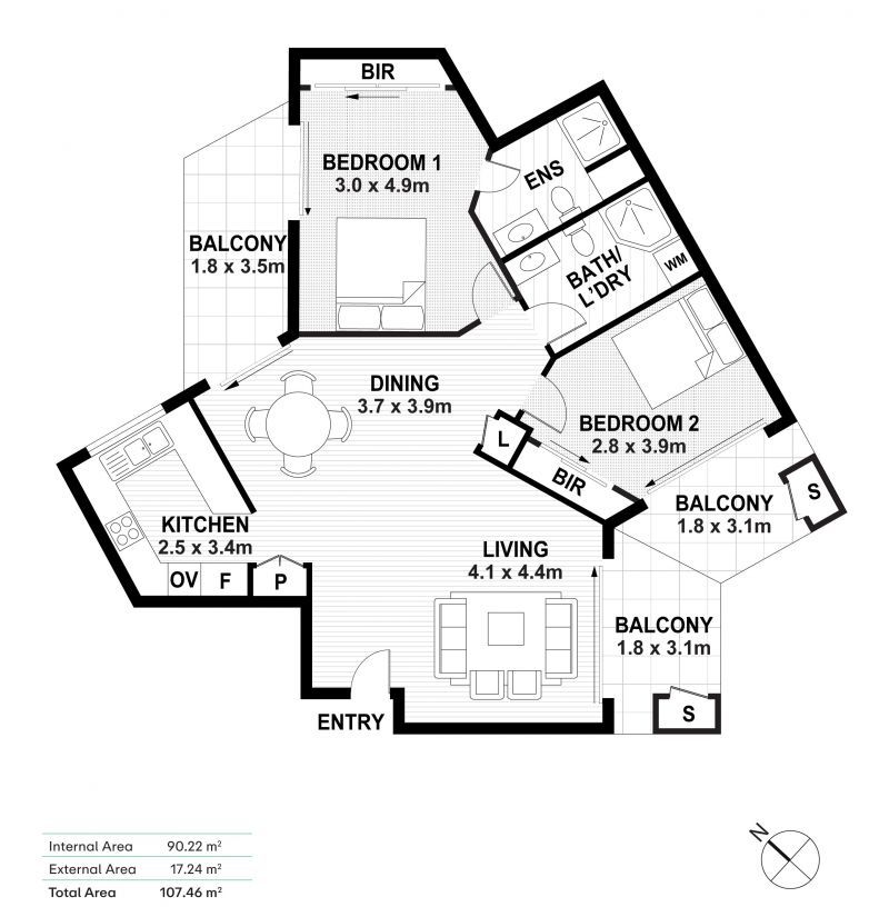 North-Facing Living with Lovely Reserve Views