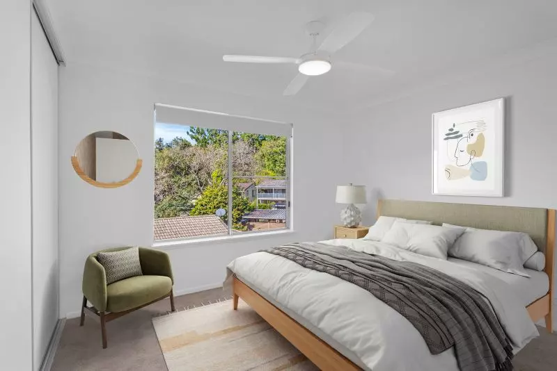 Elevated 2-bedroom villa with scenic views of the trees